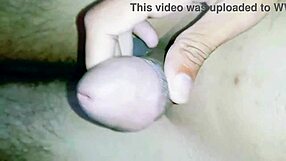 the hot horny girl is fingering a mind-blowing boner