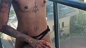 Kashofficials Strapped by Renity Love on Balcony!