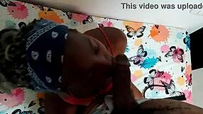 Stepdaughter invites initiation with intense oral on big dick