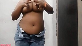 viral video of indian girl niharika at home with big natural tits