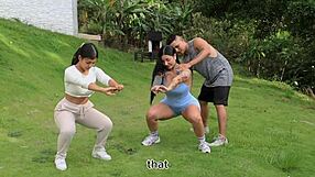 Cvičení končí divokým sexem s tetovanou Latinou část 1 - Dilan Clavijo