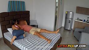 Is That Big Booty Latina Riding Gringo Cock In Reverse Cowgirl?
