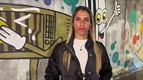 My wife enjoys another man on the praia beach sand