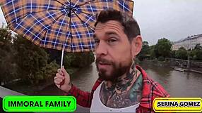 dean and dans double pussy pounding of petite serina gomez in prague