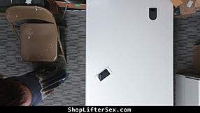 TEEN SHOPLIFTER GETS CAUGHT AND PUNISHED WITH HARDCORE SEX IN OFFICE