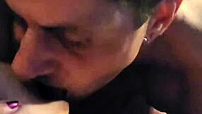 Driftwood and Barefoot Kontessa engage in detailed oral sex on her shaved pussy.