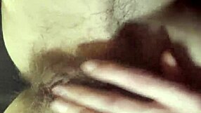 Teacher intriguingly masturbates her hairy wet pussy during break