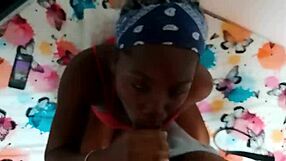 Stepdaughter invites initiation with intense oral on big dick