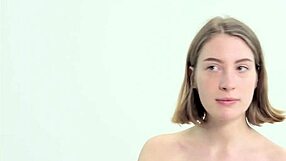 sweet teen girl shaving herself in the bathroom