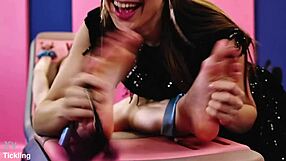 i love how that russian girl gets wet from tickling her feet and fingering her pussy