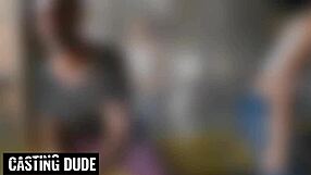 petite latina can't fit big cock in mouth 😱