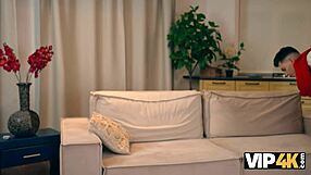 Russian Slutty Brunette Double Penetration In Front Of Hubby!