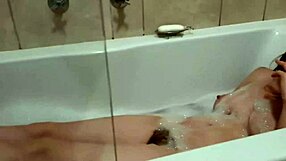 relaxing bath smoking session with cute girl next door