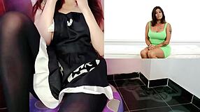 i'm this big-titted milf getting horny in a porn casting.