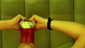 Giant wolf uses rough tongue to invade college guy's mouth hole