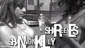 Shannon and Shi, 'Cum on our big tits!'