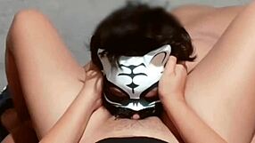 Yummy Asian Licks and Rides on Top of Wet Pussy in Homemade Scene.