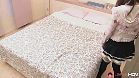 Japanese wife Myuu Tsubaki enjoys passionate oral with lover in bathroom