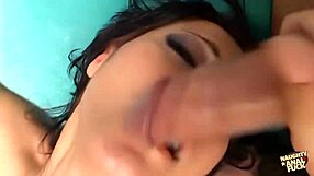 Her tight holes craved double penetration in rough gangbang