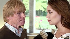 Super Hot Teen Blowjobs Old Grandpa, Fucks Hardcore, Swallows Cumshot