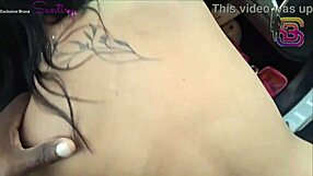 almost caught flashing huge cock in public car with police husband