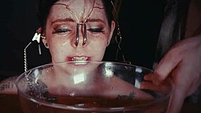 Emo Bondage Whore Face Tied And Punished With Piss