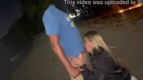 My wife enjoys another man on the praia beach sand