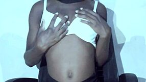 playing with my tit so hard!