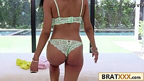 Puerto Rican-Italian vixen rides big black cock in debut