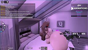 Latina lesbian has sex with black futanari