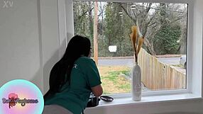 A delicious wax appointment turns into juicy lesbian licking