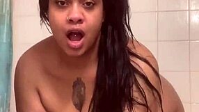 I fuck myself in the shower with dildo, watch me cum