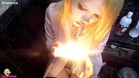 Student cheats and endures husband's piss punishment in mouth