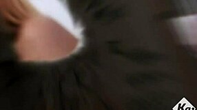 perfect built busty exotic babe gets surrounded by 3 big dicks at the glory hole 😍