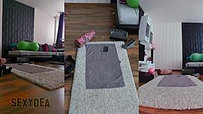 trojna kamera senzacija vabi v nagim razvratnim vadbi