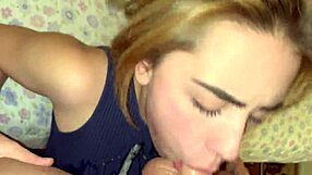 Hot Blonde Deepthroat And Hardcore Sex To Cum In Mouth