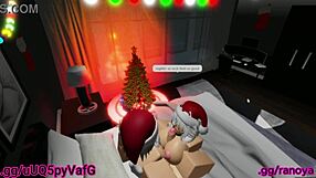 Santas Little Helper Takes Anal Creampie