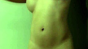 bigtitted ladyboy shows shiny hard dick and touches her ass