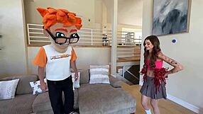 High Kicks And Deep Dicks Collide In Porn Audition With Cheerleader.