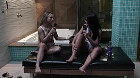 Bianca Demarchi's porn journey starts with bathroom meme and navel licking.