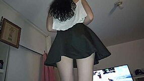 Hot Woman In Skirt At Gym Asks To Be Fucked