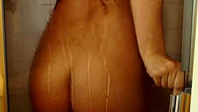 Fucking myself hard in shower with dildo