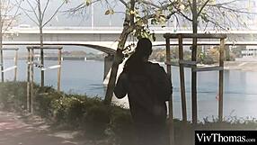 sexy brunette fucks gorgeous petite blonde, licks her girlfriend's shaved pussy and tight ass during yoga