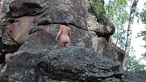 hot woman naked outdoor peeping fetish nude walk