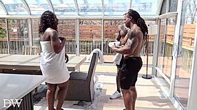 Can these 2 ripped studs really claim the ebony queen Lyric Sky's face?