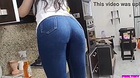 I Approach Her In The Kitchen, Grabbing Her Ass With Intense Desire