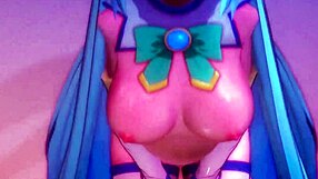 Aqua from Konosuba discovers the glory hole in a hidden spot