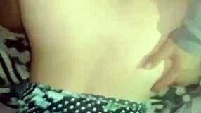 pov bending over in floral dress for intense doggystyle fucking