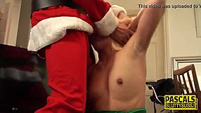 Skinny milf submissive gets her throat deepthroated and pussy pounded hard