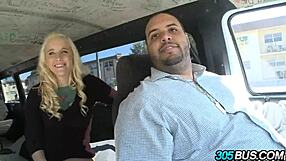 Julie J, 21, French Babe, Gets Humiliated in Public Bus Sex for Cash!